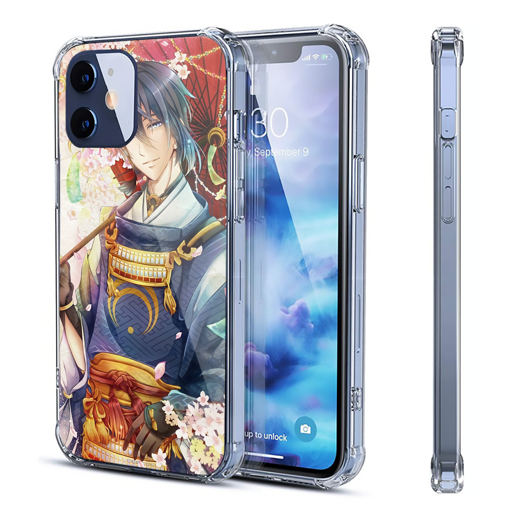 （画像用） 刀剣乱舞 Touken Ranbu 【iPhone 12シリーズ対応】透明スマホケース（クリアソフトケース）